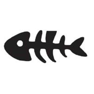 بوک مارک فلزی پیل طرح اسکلت ماهی