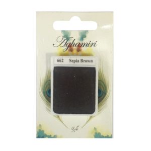 قرص آبرنگ کد 662آقامیری       Sepia Brown