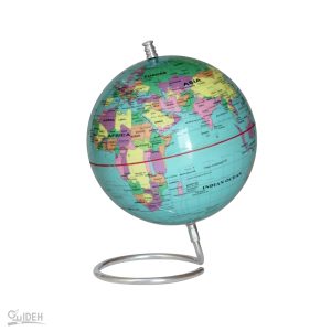 کره جغرافیایی سایز14 پایه هندسی آبی لاتین ایده