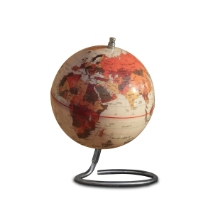 کره جغرافیایی سایز20 پایه هندسی کرم فارسی ایده