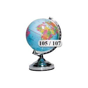 کره جغرافیایی سایز20 پایه کلاسیک سرخابی لاتین ایده