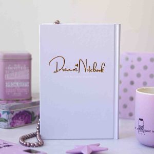 دفتر100برگ خطدارA5 ته دوخت جلدسخت طلاکوب/نقره برگ سری کیوت پالت کد70301