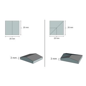 تاج دیواری وسرستون وکنج قرمزمقیاس 1/12 تعداد50عددی اشل