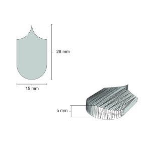 سفال بام پولکی مقیاس 1/12تعداد200 عددی اشل